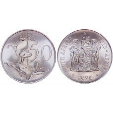 ЮАР 50 центов 1974 год UNC KM# 87