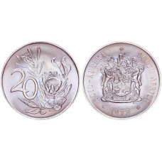 ЮАР 20 центов 1972 год UNC KM# 86