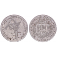 100 франков 1976 Французская Западная Африка XF KM # 4.