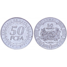 50 франков 2006 Французская Западная Африка XF KM # 6. 