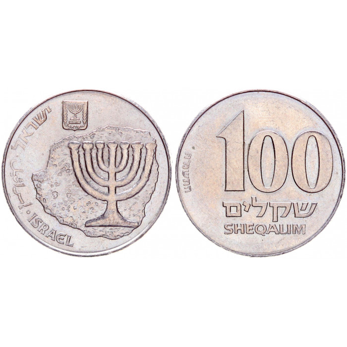 100 шекелей 1985 Израиль UNC KM# 143