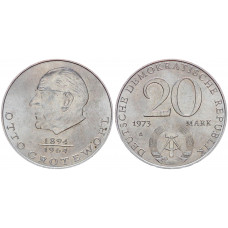 ГДР 20 марок 1973 Отто Гротеволь KM# 47 UNC