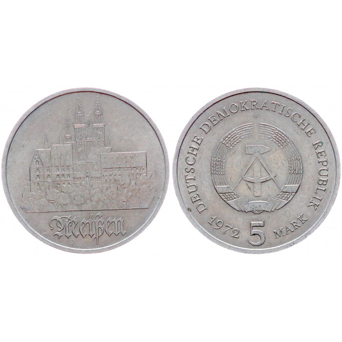 ГДР 5 марок 1972 Город Мейсен KM# 37. XF 