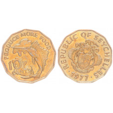 Сейшелы 10 центов 1977 ФАО- Производить больше еды KM# 32, UNC