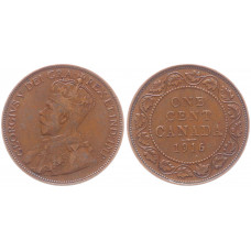 Канада 1 цент 1916 KM# 16, XF