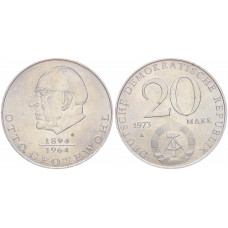 ГДР 20 марок 1973 Отто Гротеволь KM# 47, UNC