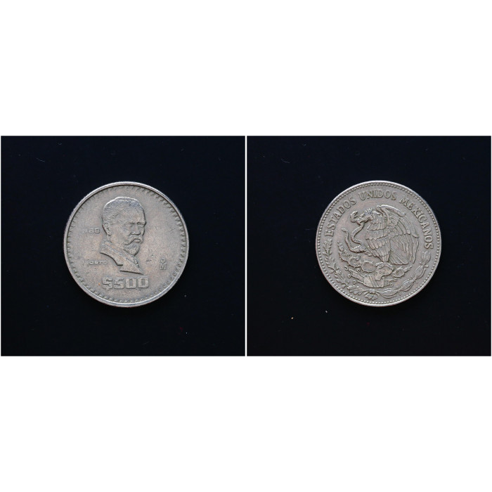 Мексика 500 Песо 1988 год. KM# 529, XF