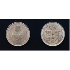 Ниуэ 5 Долларов 1987 год. "Сеул, теннис, Штеффи Граф"; KM# 11, UNC