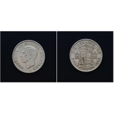 Великобритания 1/2 Кроны 1948 год. KM# 866, XF+