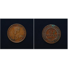 Австралия 1 Пенни 1913 год. KM# 23, XF