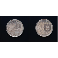 Португалия 100 Эскудо 1989 год. "открытие Азорских островов"; KM# 648, UNC