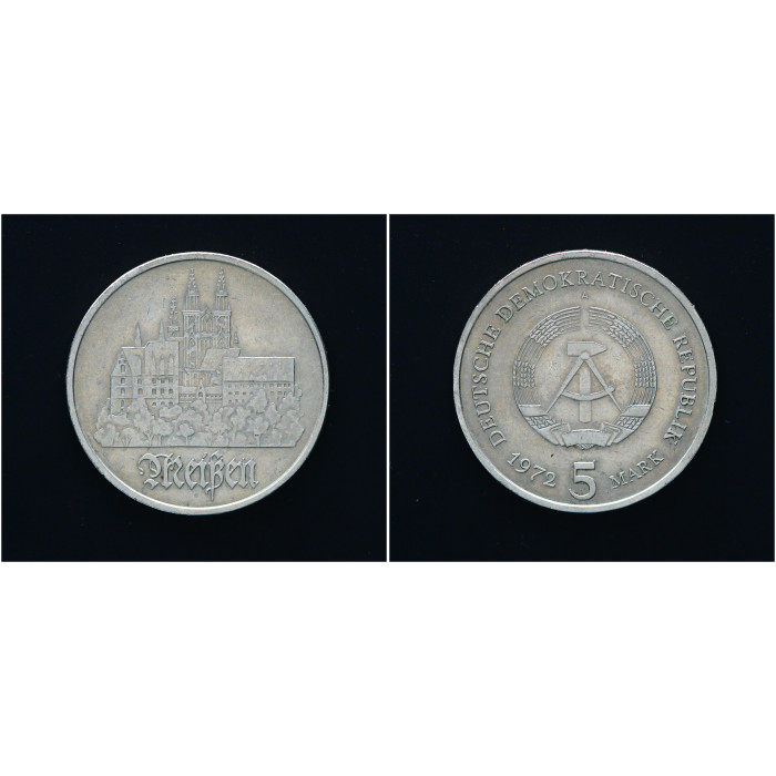 ГДР 5 Марок 1972 год. "Город Мейсен"; KM# 37, XF