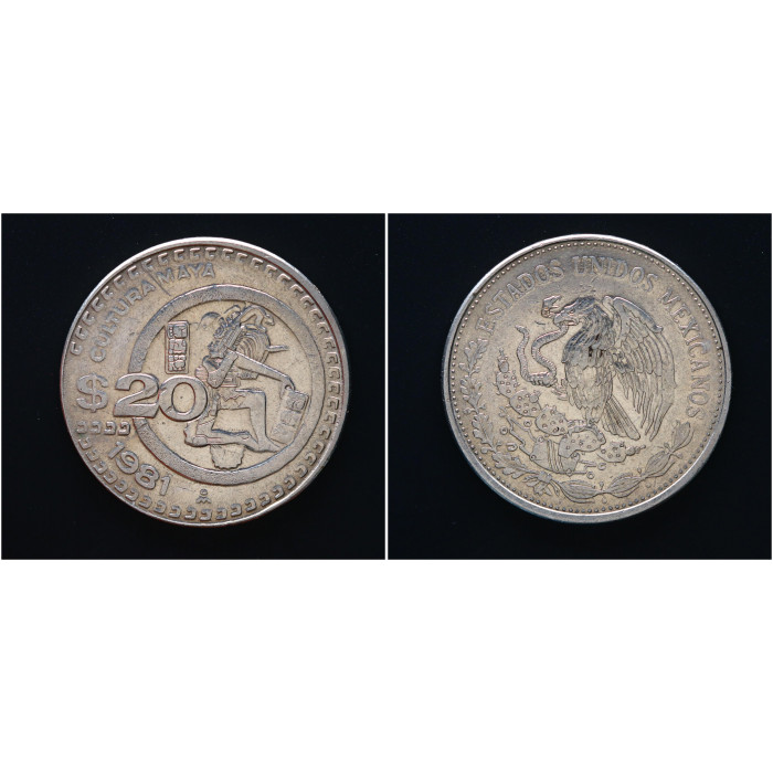 Мексика 20 Песо 1981 год. KM# 486, UNC