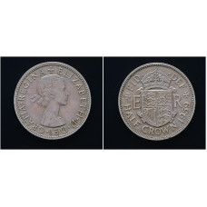 Великобритания 1/2 Кроны 1959 год. KM# 907, XF