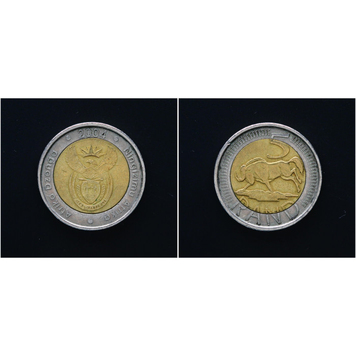 ЮАР 5 Ранд 2004 год. KM# 281, XF