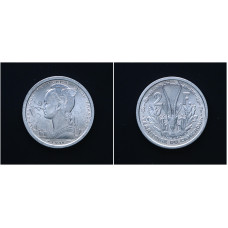 Камерун 2 Франка 1948 год. KM# 9, AU