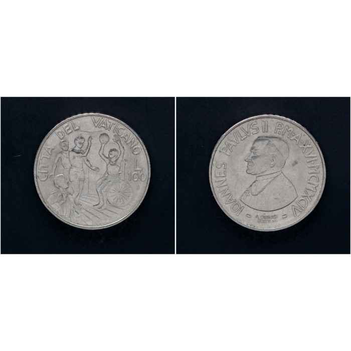 Ватикан 100 Лир 1994 год. KM# 255, UNC 