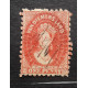Австралия почтовая марка 1864 Tasmania 1penny P10 wmk1 