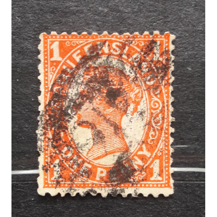 Австралия почтовая марка 1897 Queenslend 1p 