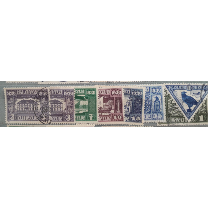 Исландия почтовая марка 1930 8шт