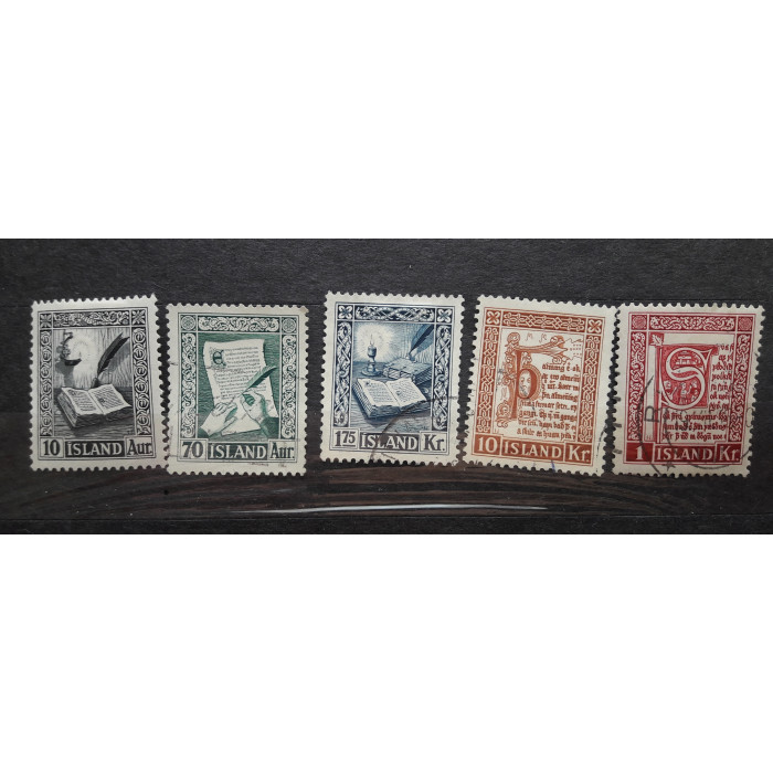 Исландия почтовая марка 1953 8шт