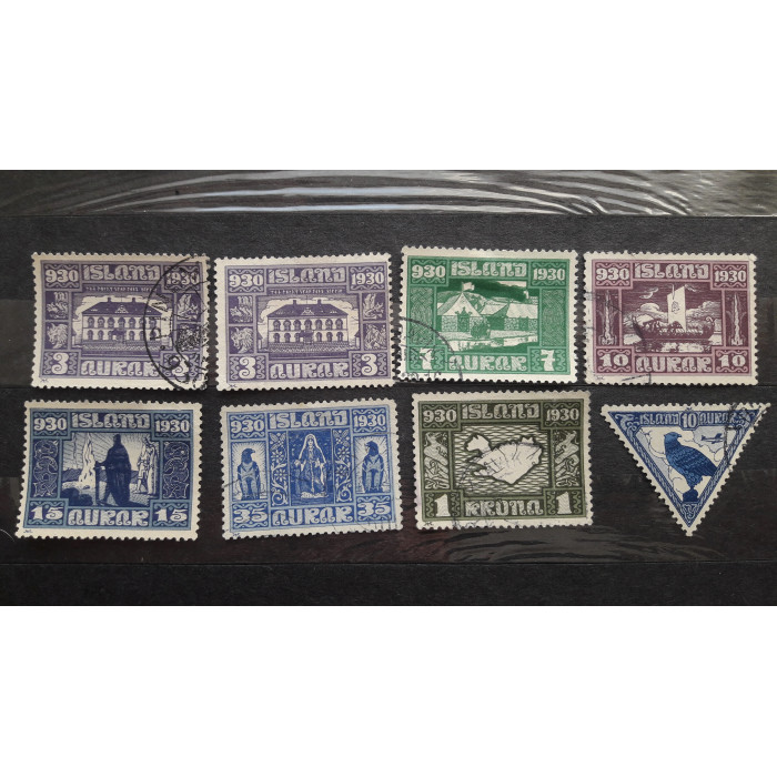 Исландия почтовая марка 1930 8шт