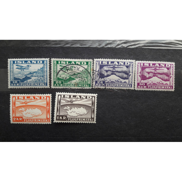 Исландия почтовая марка 1934 авиапочта 6шт