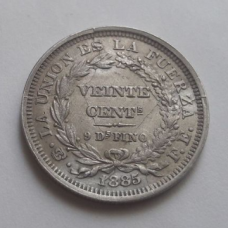 20 сентаво боливия 1885 unc