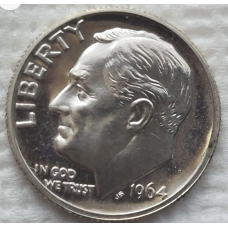 10 центов сша 1964 proof