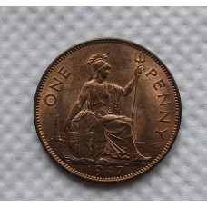 1 пенни великобритания 1947 unc