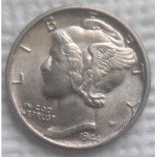 10 центов сша 1944 меркурий unc