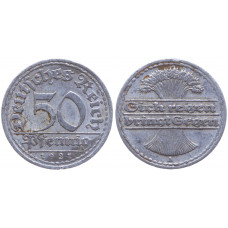 Германия Веймар 50 Пфеннигов 1921 А год 