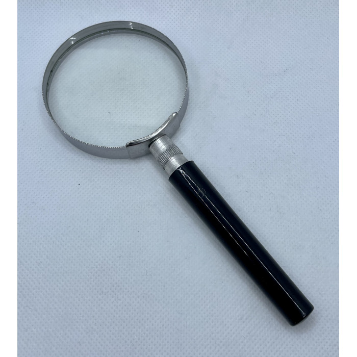 Лупа Увеличительное стекло Magnifier Черная Диаметр 60 мм Новая