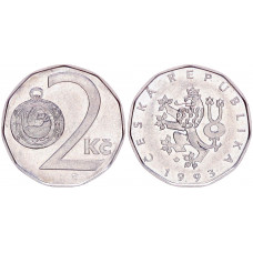 Чехия 2 Кроны 1993 год 