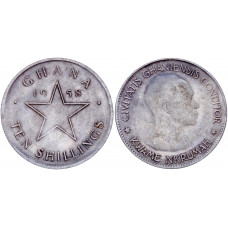 Гана 10 Шиллингов 1958 год Звезда Сувенирная монета 