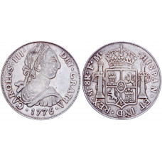 Испания 8 Реалов 1776 год Король Карл III Сувенирная монета 