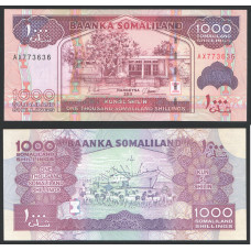 Сомалиленд 1000 Шиллингов 2011 год UNC P#20a