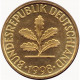 ФРГ Германия 10 Пфеннигов 1950-2001 год Дубовые листья (BOX497)