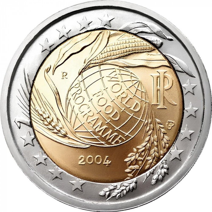 Италия 2 Евро 2004 год Всемирная продовольственная программа