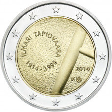 Финляндия 2 Евро 2014 год 100 лет со дня рождения Илмари Тапиоваара (BOX309)