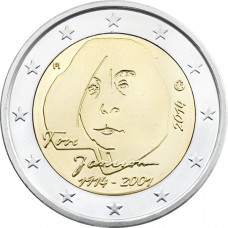 Финляндия 2 Евро 2014 год 100 лет со дня рождения Туве Янссон (BOX717)