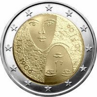 Финляндия 2 Евро 2006 год 100-летие введения в Финляндии всеобщего равного избирательного права (BOX732)