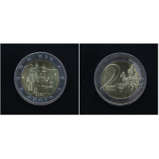 Германия ФРГ 2 евро 2012 G год Бавария М/Д Карлсруэ