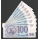Россия 100 Рублей 1993 год Из пачки (BOX)