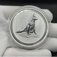 Австралия 2 Доллара 2006 год Серебро 999 2 OZ Год Собаки Китайский гороскоп Лунар