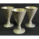 Таллин Рюмки / Стопки Конусные / Штихель / Позолота Набор - 3 шт.