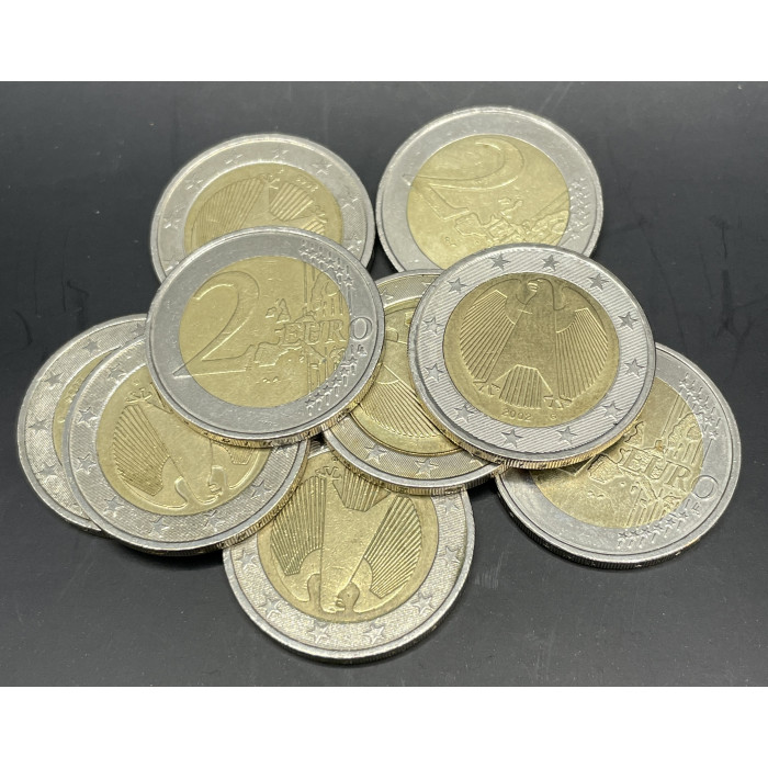 Германия 2 Евро 2002-2017 год. Биметалл (BOX462)