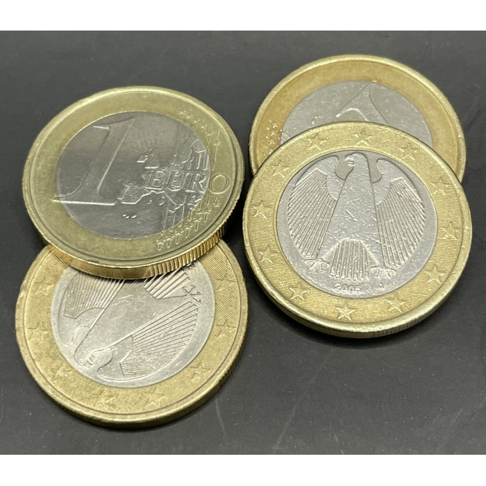 Германия 1 Евро 2002-2005 год Биметалл (BOX787)