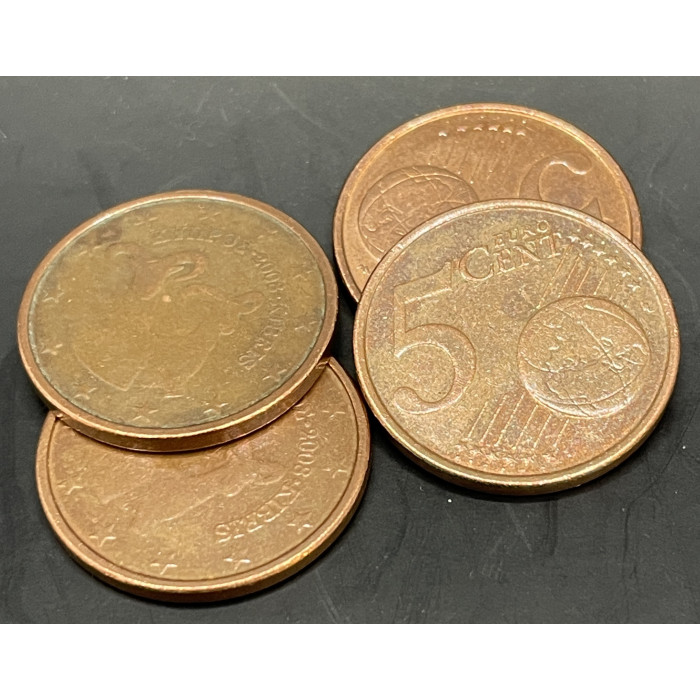 Кипр 5 Евроцентов 2008 год (BOX1133)