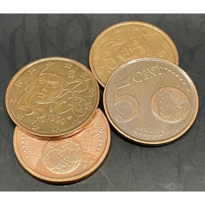 Франция 5 Евроцентов 1999-2008 год (BOX768)